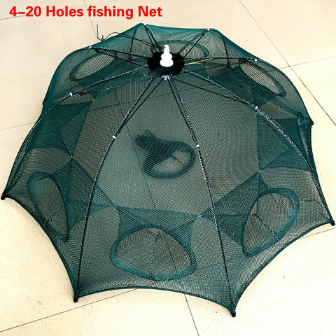 4-20 Holes Automatic Foldable Fishing Net (Shrimp Cage)