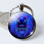 12 Constellation Pendant Double Face Keyring