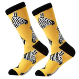 Myored- 1 Pair Men Cotton Novelty Crew Socks