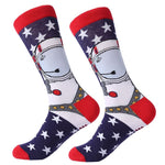 Myored- 1 Pair Men Cotton Novelty Crew Socks