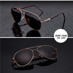 Aviation Alloy Polarized Sunglasses For Men