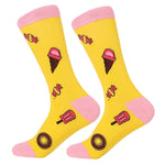 Myored- 1 Pair Cotton Colorful Crew Novelty Socks