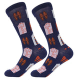 Myored- 1 Pair Cotton Colorful Crew Novelty Socks