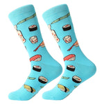 Myored- 1 Pair Cotton Colorful Crew Novelty Socks