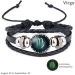 12 Constellation Luminous Men/Women Bracelet