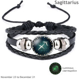 12 Constellation Luminous Men/Women Bracelet