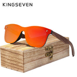 KINGSEVEN Polarized Walnut Wood Sunglasses (unisex)