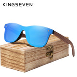 KINGSEVEN Polarized Walnut Wood Sunglasses (unisex)