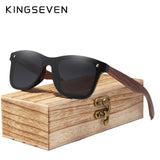 KINGSEVEN Polarized Walnut Wood Sunglasses (unisex)