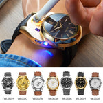 Rechargeable Flameless Quartz Wristwatch Cigarette Lighter