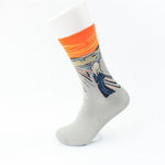 Colour Crew Cotton Men Women Casual Novelty socks