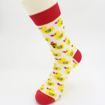 Colour Crew Cotton Men Women Casual Novelty socks