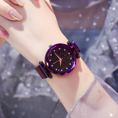 Luxury Ladies Magnetic Starry Sky Watches