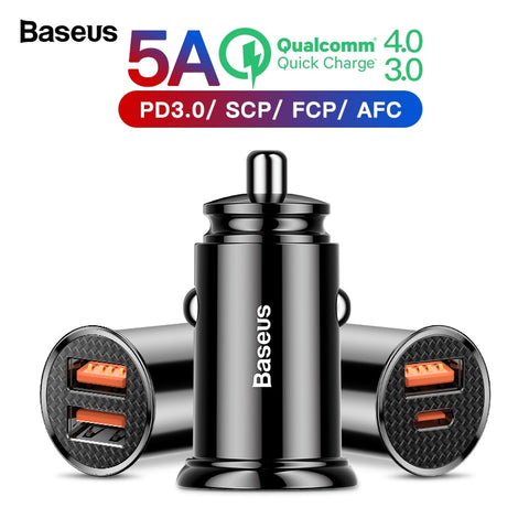 Baseus Quick Charge 4.0 3.0 USB Car Charger