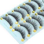 10 Pairs 3D Soft Faux Mink Hair False Eyelashes