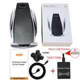 10W Wireless Car Mount Charger- Smartphone Compatible