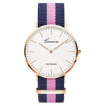 Nylon strap Style Quartz Women Watch