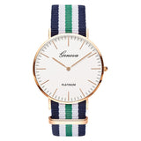 Nylon strap Style Quartz Women Watch