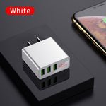 LED Display EU US 3 Port USB Fast Charger