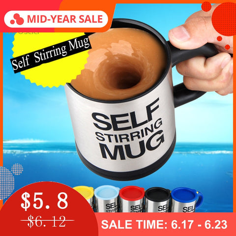 400 ML Automatic Self Stirring Mug (Stainless Steel)